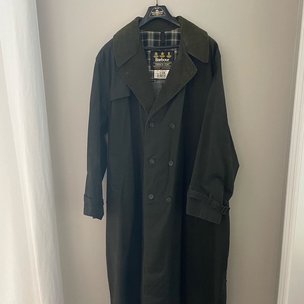 Barbour XL Classic Green trench coat